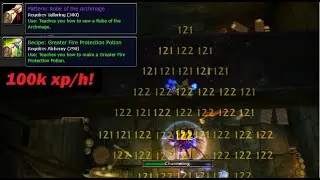WoW Classic - 100k xp/h LBRS Farm + Robe of the Archmage / Greater Fire Protection Potion (FIXED)