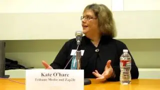 Kate O'Hare, Tribune Media Services Features talks about media coverage at EPPS workshop