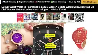 Luxury Women's Watches: Fashionable Big Dial Silica Gel Strap Design 💫 #LuxuryWatchesForWomen