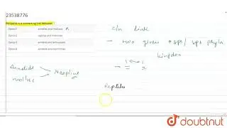 Peripatus is a connecting link between `:`