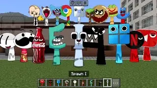 Sprunki OC I from Alphabet Lore Added in Minecraft PE