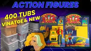 400 Tubs of Vintage Packaged Prototype Captain Planet Action Figures:  Part 8
