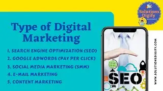 Type of Digital Marketing form Solution Digify By Just Deepak Verma