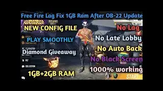 Free Fire Auto Back Fix / Lag Fix / Late Lobby Fix For OB22 Update / Redmi Go / 1GB and 2GB ram.....