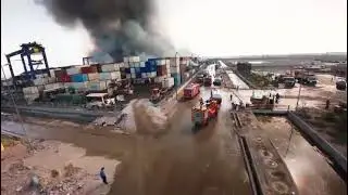 An unfortunate disaster in Bandar e Shahid Rajaei, IRAN