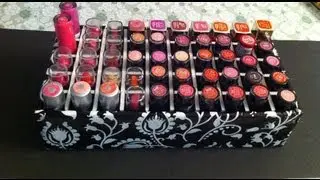 DIY✂ORGANIZADOR DE LABIALES / LIPSTICK ORGANIZER