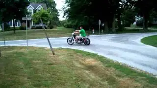 BigB's first ride on his hardtailed Sportster