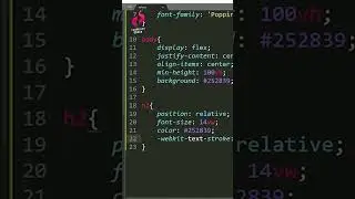 Animating a text using CSS and HTML. #FlawlessCoder #shorts