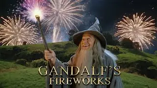 🎆 Gandalf's Fireworks in the Shire | Lord of the Rings inspired 1 HOUR TIMER - New Year's Countdown