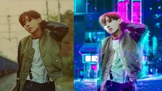 Cyberpunk manipulation photo editing in picsart || Cyberpunk photo editing - splendid pixel | BTS