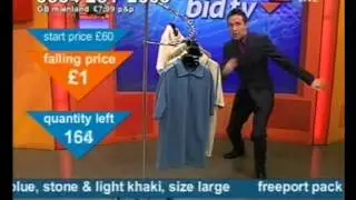 Andy Hodgson excited to sell 4 Zip Tops for &pound;1 on Bid TV
