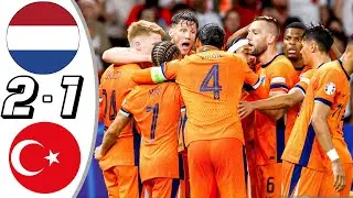 Netherlands vs Turkey 1-0- All Goals & Highlights - Euro 2024 gakpo goal