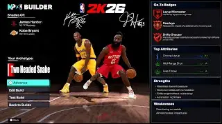 Я создал в NBA 2K26 идеальный состав Коби и Джеймса Хардена&hellip; Этот билд просто непобедим 🐍