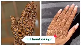 🌸 Elegant Jaali & Floral Back Hand Mehndi Design | Simple Yet Royal Look ✨