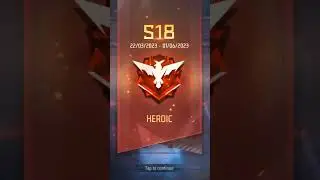 le fir aagye new season 19 in cs rank heroic to platinum 4 #freefire #viral #short