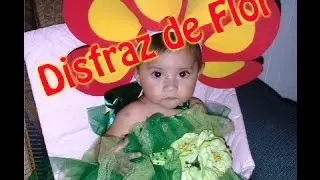 Disfraz: Flor  fácil y rápido