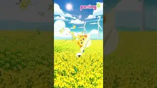 Yellow is everywhere💛 | Canola field | Animation | PosingTV #shorts
