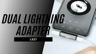 Hoco LS27 dual Lightning adapter, audio converter
