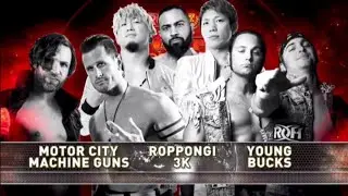 Motor City Machine Guns vs. Roppongi 3K vs. The Young Bucks - ROH/NJPW WAR OF THE WORLDS 2018