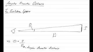 Cosmology: Angular Diameter Distance: Lecture12.2