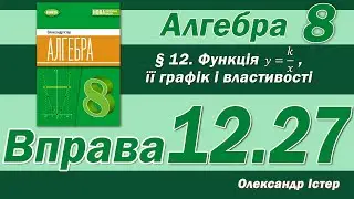 Істер Вправа 12.27. Алгебра 8 клас