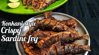 Sardine fish Shallow fry | Konkani style Sardine fry | Crispy Sardine fry