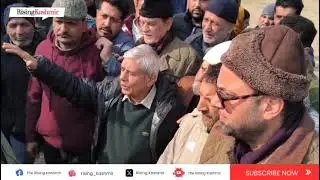 Congress stages protest at the Congress Headquarters in Srinagar, demanding revival of MGNREGA