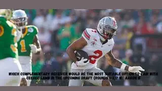 Which complementary receiver would be the most suitable option to pair with Cee Dee Lamb?