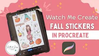 Watch Me Create Fall Stickers | Cozy Pumpkins, Coffee, & Halloween Vibes