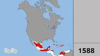 North America timeline of nation flags: - 1500 1599￼