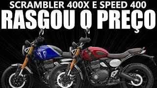 Triumph RASGA o preço da Scrambler 400X e Speed 400