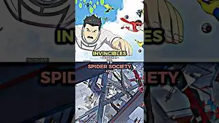 Invincibles vs Spider Society #shorts #short #invincible #spiderman #battle #animation #spiderverse