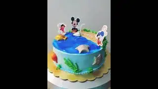Ocean Theme Cake#oceanthemecake