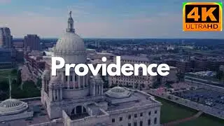 Providence, Rhode Island, USA, 4K Drone Footage