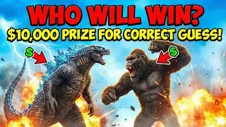 King Kong and Godzilla battle military superpowers - The big clash begins in the city