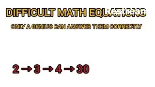 Who Can Guess The Difficult Math Problem