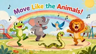 Kids Can&rsquo;t Stop Dancing to This Animal Movement Song! 🐾🕺🐘 Move Like The Animals