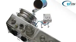 CSV Containment - Double Chamber Reactor Charging Station with double Iris Drum pass box
