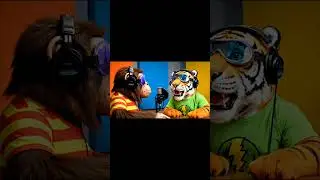 Monkey & Tiger Podcast 🐒🎙️🐅 | Tension, Tales 🎧🎬 #MonkeyPodcast #TigerTalk #JungleShow #AnimalComedy