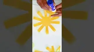 Paper Craft || How to make Sun & Cloud  #questdiy #origami #shorts