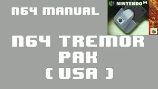 [N64 Manual] N64 Tremor Pak (USA) - Nintendo 64 Game Instructions