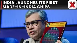 Ashwini Vaishnaw Celebrates First Made-in-India Semiconductor Chips at Semicon India