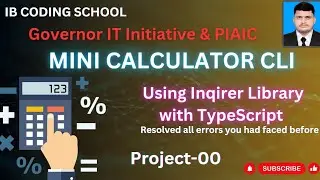01_Mini Calculator CLI TypeScript Project, So Easy Steps #governorsindhinitiative #piaic #typescript