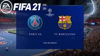 FIFA 21 | PSG Vs Barcelona | Round of 16 | UEFA Champions League 2020/21 | 11 March 2021