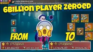 Lords Mobile - Biggest zero in months! 6Billion might player zeroed. 1900% blast accounts in action