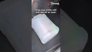 Keep your drinks cold with this car AC hack 🚗 #easy #fresh #drink #car #trick