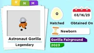Astronaut Gorilla Neon & Mega Neon in Adopt Me