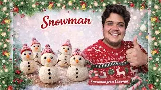 Christmas Special Snowman Recipe 🎄| Just 3 Ingredients Snowman |Viral Snowman Dessert