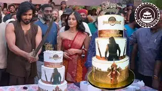 Nikhil's birthday celebrations with Swayambhu themed Cake by PureBakes #Nikhil #Swayambhu #panindia