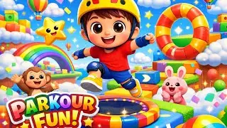 Kids Parkour Playground | Safe Parkour for Children | 3D Animation for Kids in Hindi